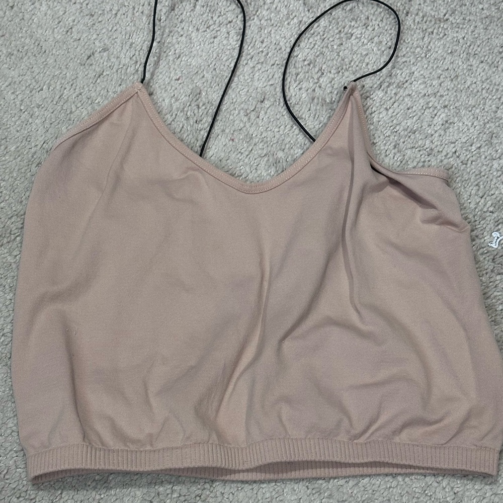 Free People Skinny Strap Bra/Cami Beige M/L